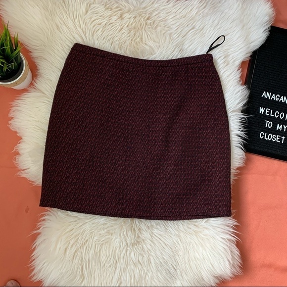 SUZY SHIER BURGUNDY MINI SKIRT SIZE M - Picture 7 of 8
